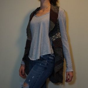 Urban Renewal Boho Shawl/Cardigan Vest